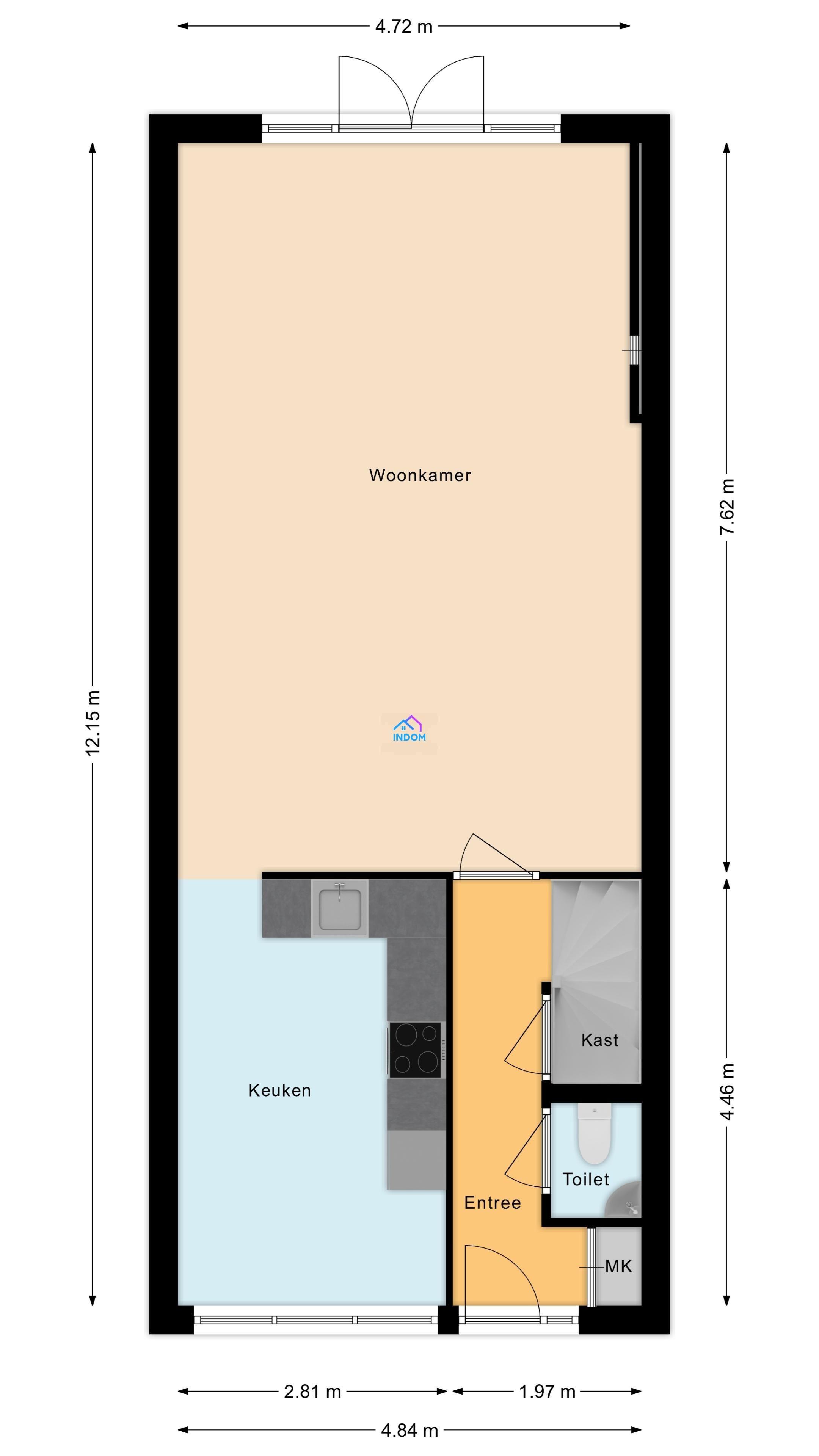 Town house в спальном районе Амстердама - План этажа