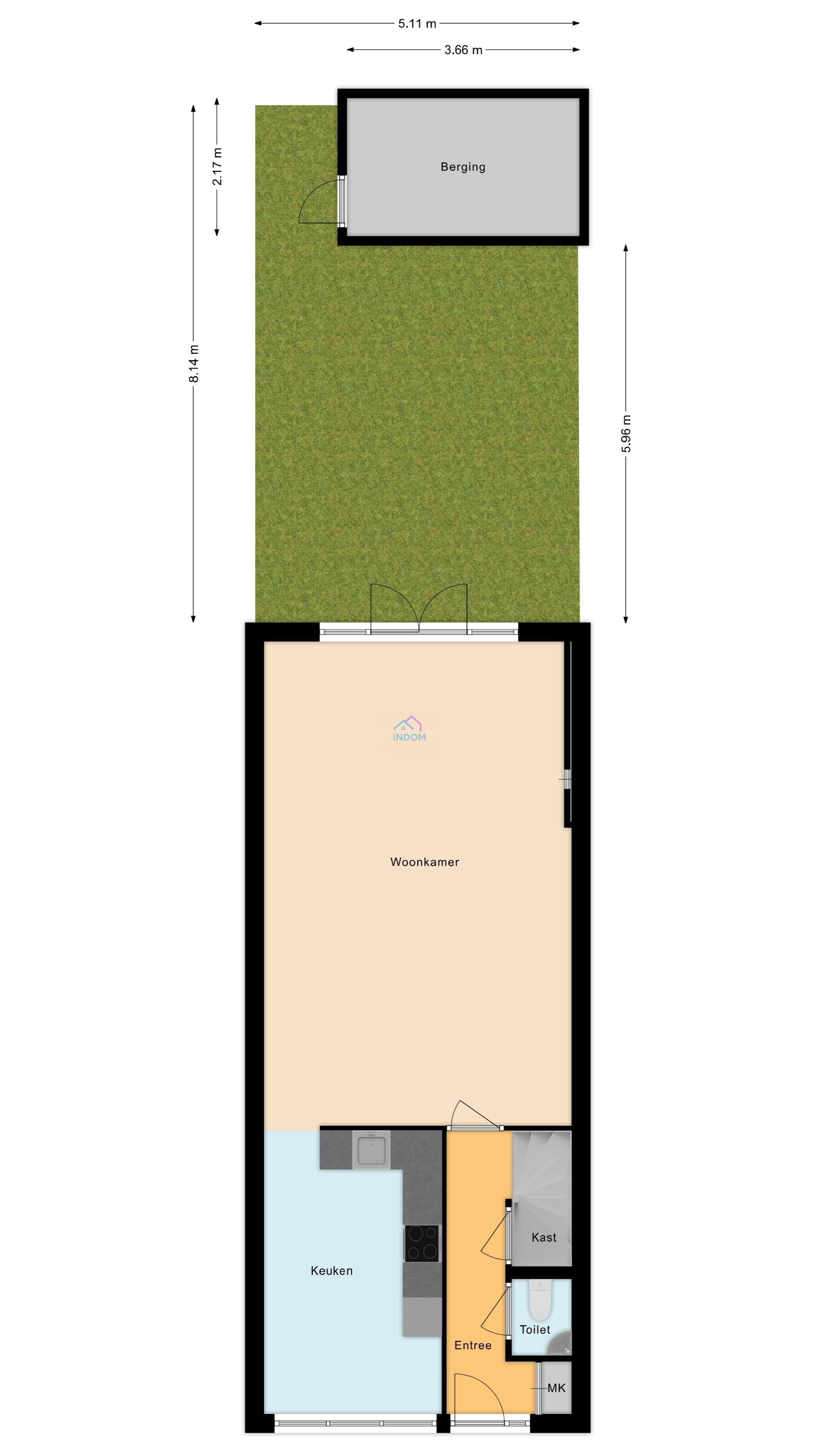 Town house в спальном районе Амстердама - План этажа
